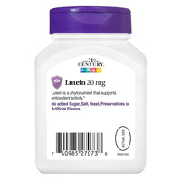 Thumbnail for 21st Century Lutein, 20 mg, 60 Softgels