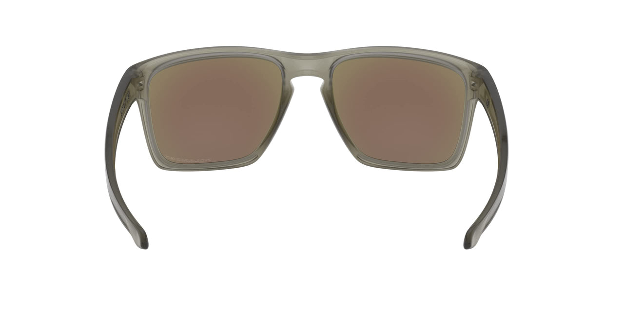 Oakley Men's Sliver Xl 0OO9341 Polarized Iridium Rectangular Sunglasses, MATTE GREY INK, 57 mm