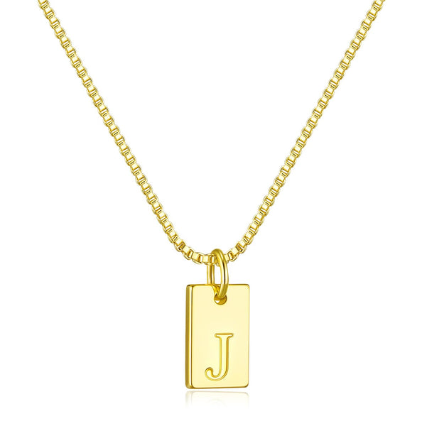 Initial Necklaces for Women 14K Gold Plated Letter Necklace Dainty Name Pendant Necklace Personalized Christmas Gifts for Women Trendy Gold Jewelry