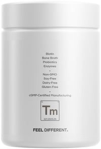 Thumbnail for Codeage Teen Multivitamin+ Platinum Supplement - Vitamins A, C, D3, E, B6, B12, Minerals, Probiotics, Citicoline, Collagen, Bone Broth, Folate, Biotin, Lutein, Zeaxanthin - Non-GMO - 60 Capsules