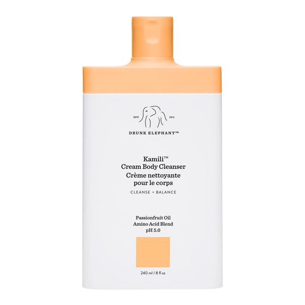 Drunk Elephant Kamili Cream Body Cleanser - 240 ml/8 fl oz - Sulfate-Free Body Wash - Clean Clinical Skincare - Cruelty-Free - Free of Essential Oils, Silicones, and SLS