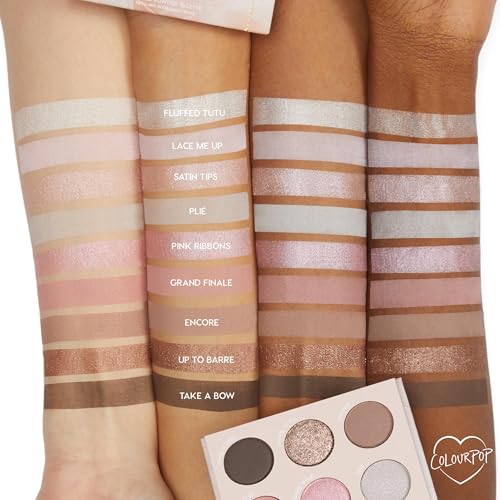 ColourPop Petals En Pointe Shadow Palette - Everyday Neutral Palette with Metallic and Matte Finishes - High-Pigment Makeup with a Long-Wearing Formula (0.3 oz)