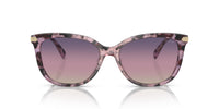 Thumbnail for COACH Sunglasses HC 8378 U 5777U6 Cl926 Iris Tortoise Purple Gra