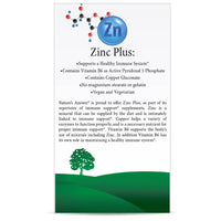 Thumbnail for Zinc Plus + Vitamins for Adults - 25mg of Immune Support with B6 60 Veg Capsules - Vegan, Gluten-Free, Cruelty-Free Zinc Piclonate | Immune Support