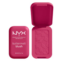 Thumbnail for NYX PROFESSIONAL MAKEUP Buttermelt Powder Blush, Fade and Transfer-Resistant Blush, Up to 12HR Make Up Wear, Vegan Formula - Butta Than Before