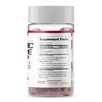 Thumbnail for Snap Supplements Nitric Oxide Gummies - Beet Root Extract 300mg, Sugar Free Beetroot Supplement with Pomegranate Powder for Circulation & Natural Energy, 60 Vegan Gummies (2-Pack), Cherry Flavor