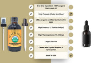 Thumbnail for Prime Natural Organic Black Seed Oil 4oz - Cold Pressed Unrefined High Thymoquinone 1.7% USDA Certified - Turkish Origin Potent Nigella Sativa Liquid - Vegan Omega 3 6 9, Antioxidant