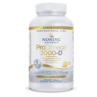 Thumbnail for Nordic Naturals ProOmega 2000-D, Lemon Flavor - 90 Soft Gels - 2150 mg Omega-3 + 1000 IU D3 - Ultra High-Potency Fish Oil - EPA & DHA - Brain, Heart, & Immune Health - Non-GMO - 45 Servings