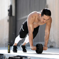 Thumbnail for Sports Research Ab Wheel Roller with Knee Pad | Sturdy 3
