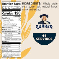 Thumbnail for Quaker Instant Oatmeal Lower Sugar, Maple & Brown Sugar, 1.19 Oz, Pack of 44