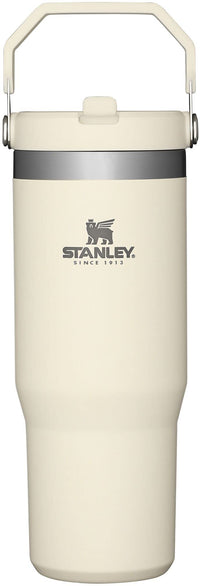 Thumbnail for STANLEY IceFlow Flip Straw Tumbler with Handle 30 oz | Twist On Lid and Flip Up Straw | Leak Resistant Water Bottle | Insulated Stainless Steel |BPA-Free | Cream