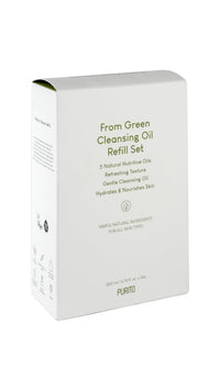 Thumbnail for PURITO From Green Cleansing Oil Set (=Original + Refill), 13.52 fl.oz / 400ml, Gentle Cleansing Oil for Face, Cruelty-free & Vegan, Korean Skin Care