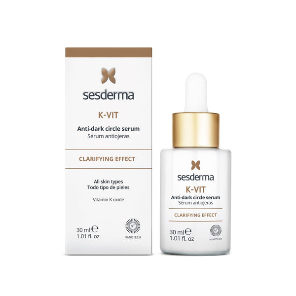 Sesderma K-VIT Facial Anti-Dark Circle Serum, Revitalizing Eye Serum for Dark Circles & Signs of Aging, Gentle Formula with Vitamin K, 1.0 fl oz