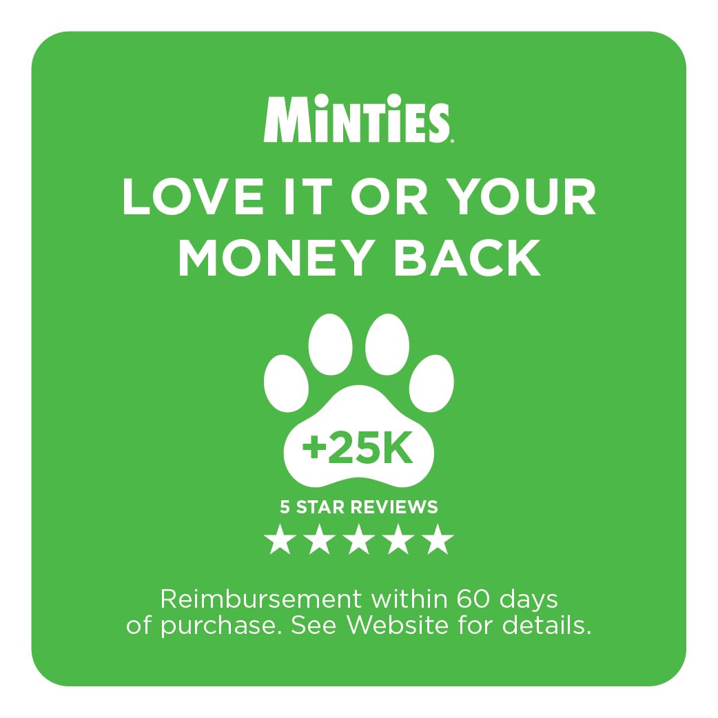 Minties Dental Treats for Cats, Chicken Flavored Treats for Cats, Freshens Breath and Controls Tartar, 2.5oz