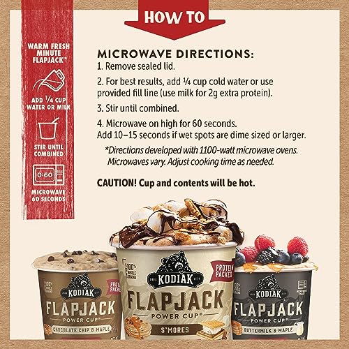 Image 6 of KODIAK CAKES Protein Pancake On The Go Flapjack Cups Mix