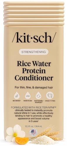 Image 1 of 12.3 Fl Oz (Pack of 1) for the product Kitsch Strengthening Rice Water Conditioner for Hair Growth – 12.3 oz