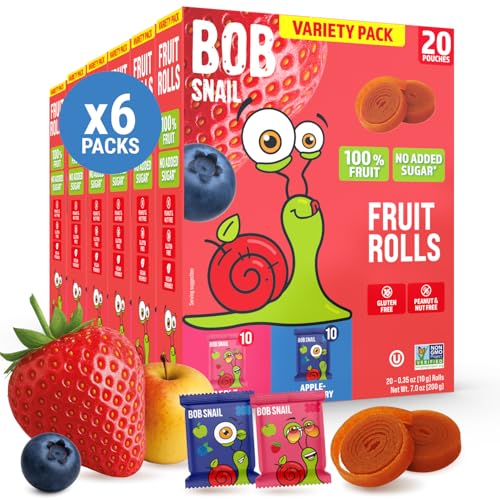 Image 9 of 120ct Strawberry & Blueberry for the product Bob Snail Fruit Rolls