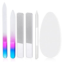 Thumbnail for Image 2 of Rose Red for the product Zhehao 6 Pcs Glass Nail File and Nail Shiner Set Manicure