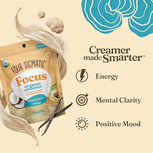 Image 5 of Four Sigmatic Focus Vanilla Coffee Creamer 4.23 oz Pack of 2