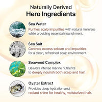 Thumbnail for Image 6 of GROWUS Sea Salt Clarifying Shampoo | Exfoliating Scalp Scrub for Oily Hair