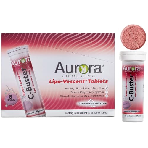 Image 1 of Default Title for the product Aurora Nutrascience C-Buster Lipo-Vescent Tablets, 8 Tube Pack