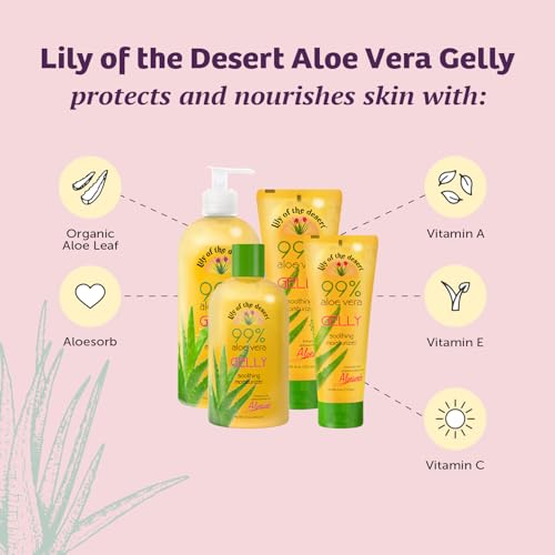 Image 4 of Lily Of The Desert Gelly Moisturizer - 99% Organic Aloe Vera Gel, 12 Fl Oz