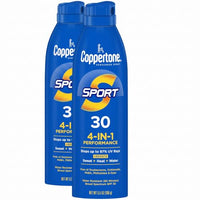 Thumbnail for Image 2 of Blue / 5.5 Ounce (Pack of 2) for the product Coppertone Sport Continuous Sunscreen Spray SPF 30, Water Resistant, 5.5 Oz