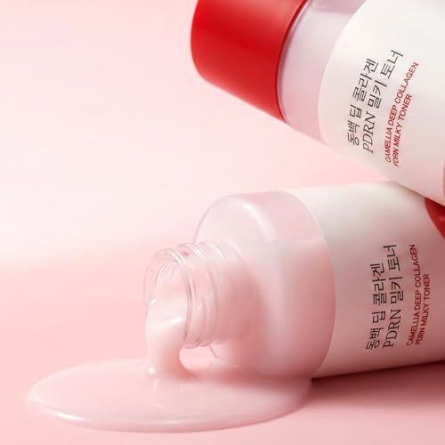 Image 2 of ROUND LAB Camellia Collagen PDRN Milky Toner 5.07 Fl Oz