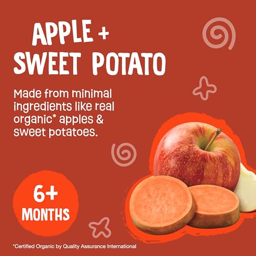 Image 4 of Earth's Best Organic Baby Food Pouches 3.5 Ounce Resealable Pouch