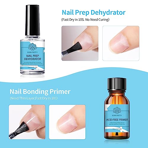 Image 2 of Born Pretty Nail Dehydrator Nail-Primer 5PCS Nail Prep Kit