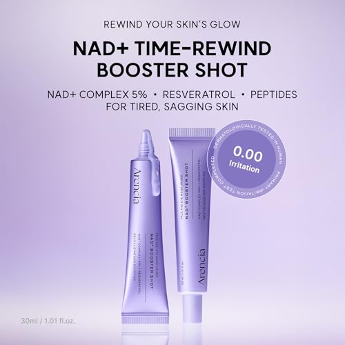 Image 2 of ARENCIA NAD Serum Booster Shot with 5% NAD Complex & Resveratrol, 30 mL