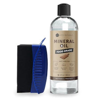 Thumbnail for Image 2 of 12 fl oz for the product Kate Naturals Mineral Oil for Wood Cutting Board