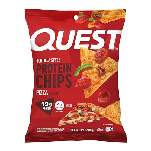 Image 1 of Default Title for the product Quest Pizza Tortilla Style Protein Chips, 1.01 oz bags, 12 Count