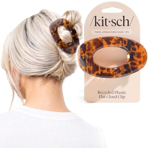 Image 1 of Tortoise Design / Large for the product Kitsch Flat Claw Clip for Women