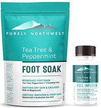 Thumbnail for Image 1 of Default Title for the product Purely Northwest Tea Tree Oil Foot Soak & Nail Repair Oil Set