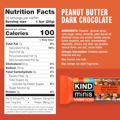 Image 3 of KIND Mini Snack Bars Variety Pack, 30 Count