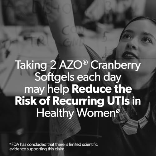 Image 3 of AZO Cranberry Pills for Women & Men, Urinary Tract Health, 100 Softgels