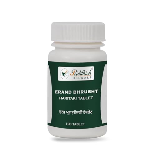 Image 1 of Default Title for the product Riddhish HERBALS Erand Bhrusht Haritaki Tablets (Gandharva Haritaki), 100 Tablets