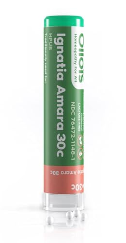 Image 1 of 80 Count (Pack of 1) for the product OLLOIS Ignatia Amara 30c, Organic, Lactose-Free Homeopathic Medicine, 80 Pellets (Pack of 1)