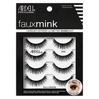 Thumbnail for Image 2 of Black 815 / 4 pair (Pack of 1) for the product Ardell Faux Mink Lashes False Eyelashes