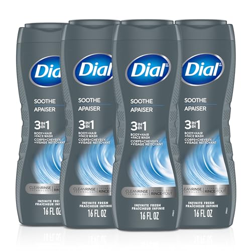 Image 10 of Infinite Fresh / 16 Fl Oz (Pack of 4) for the product Dial Men 3-in-1 Body, Hair and Face Wash