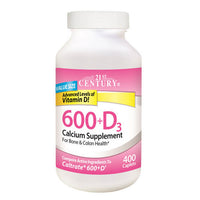 Thumbnail for 21st Century Calcium 600 + Vitamin D3 400 Caplets