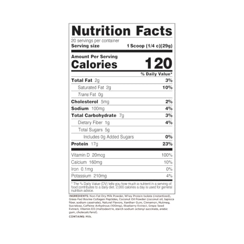 Image 4 of Perk Energy + Extra Protein Powder (Pumpkin Spice Latte) 1.3 LB