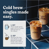 Thumbnail for Image 6 of Chamberlain Coffee Medium Roast Instant Cold Brew Singles - 10 Packets