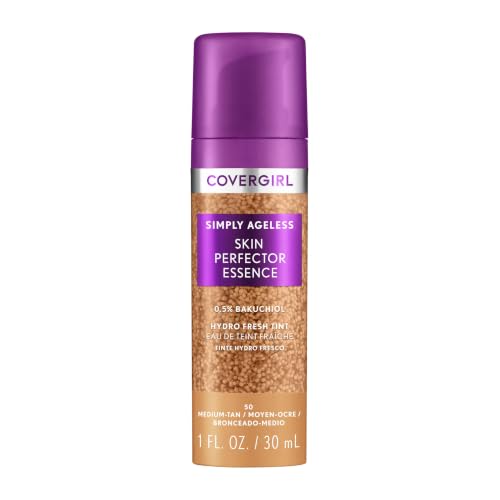 Image 12 of 50 Medium-Tan / 1 Fl Oz (Pack of 1) for the product Covergirl Simply Ageless Skin Perfector Essence Foundation