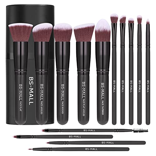 Image 2 of Black for the product BS-MALL Makeup Brushes 14 Pcs Brush Set