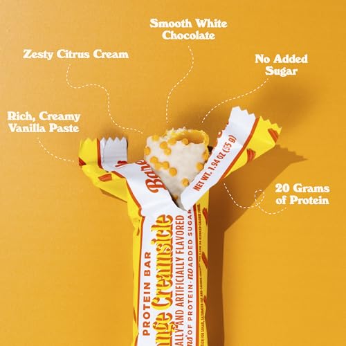 Image 5 of BAREBELLS Orange Creamsicle Protein Bars, 20g Protein,12 Pack