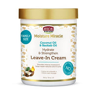 Thumbnail for Image 1 of Coconut / 18 Ounce (Pack of 1) for the product African Pride Moisture Miracle Leave-In Cream