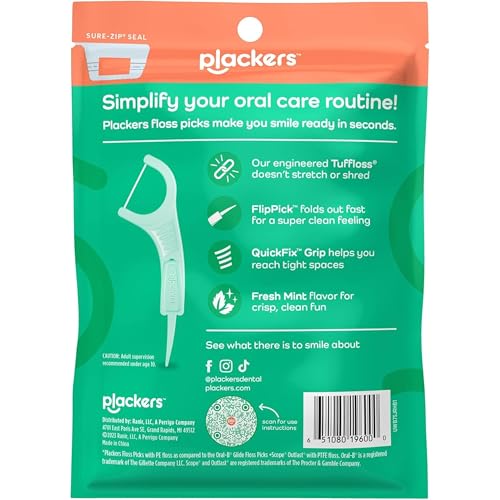 Image 6 of Plackers Micro Mint Freshens Breath, Mint, 90 Count