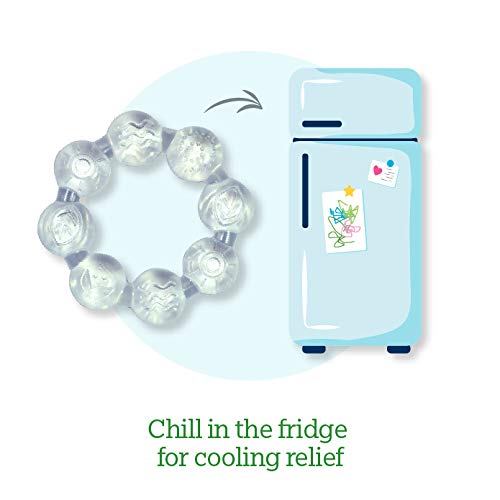 Image 4 of Green Sprouts Cool Ring Teether (2 Pack) Clear - 6mo+